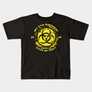 27th Birthday Quarantine Kids T-Shirt